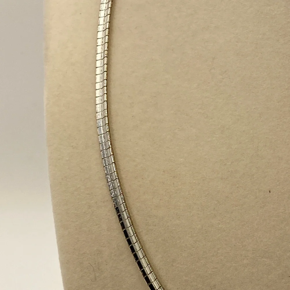 Vintage Dragonfly with Abalone Inlaid Shell Wings Pendant Silver Omega Necklace - Picture 4 of 13